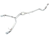 AWE Track Edition Exhaust for B9 A5, Dual Outlet - Chrome Silver Tips (includes DP) - Primary